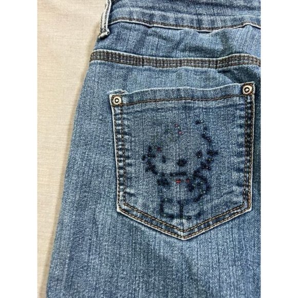 Dolce & Rosa Pants Womens 46 Blue Denim Belted Pocketed Zip Button 38x25. - Picture 7 of 12